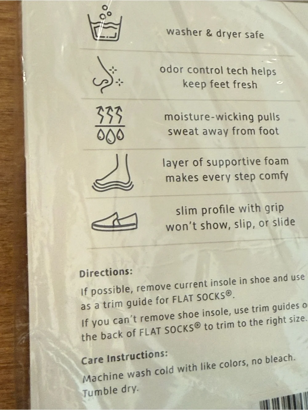 NEW FLAT SOCKS® Micro-Push Flat Socks — Large Black